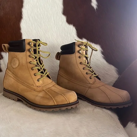 Ralph Lauren Polo Whitwood duck suede hiking boots size 8.5 D, style Whitwood - Picture 3 of 15